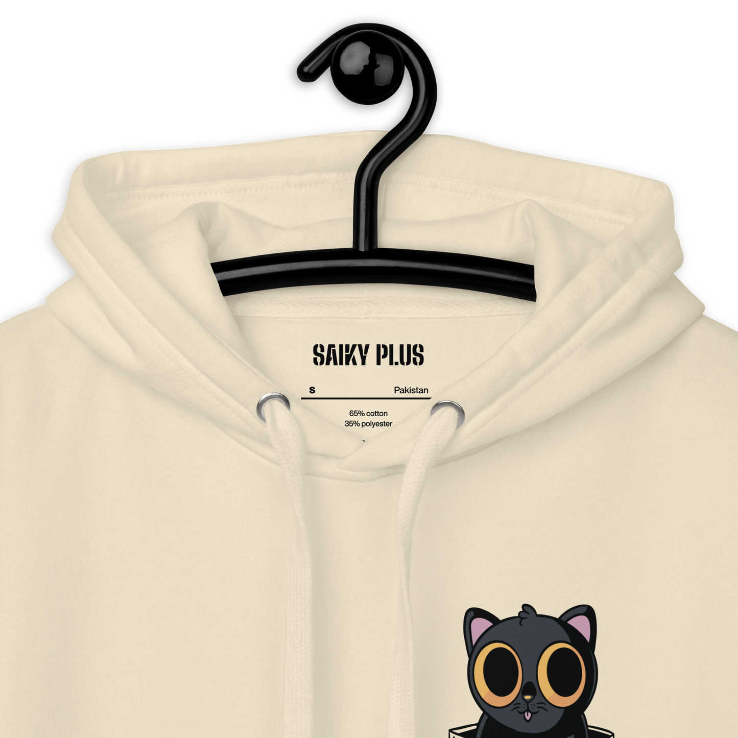 Black Cat In Pocket - Unisex Hoodie
