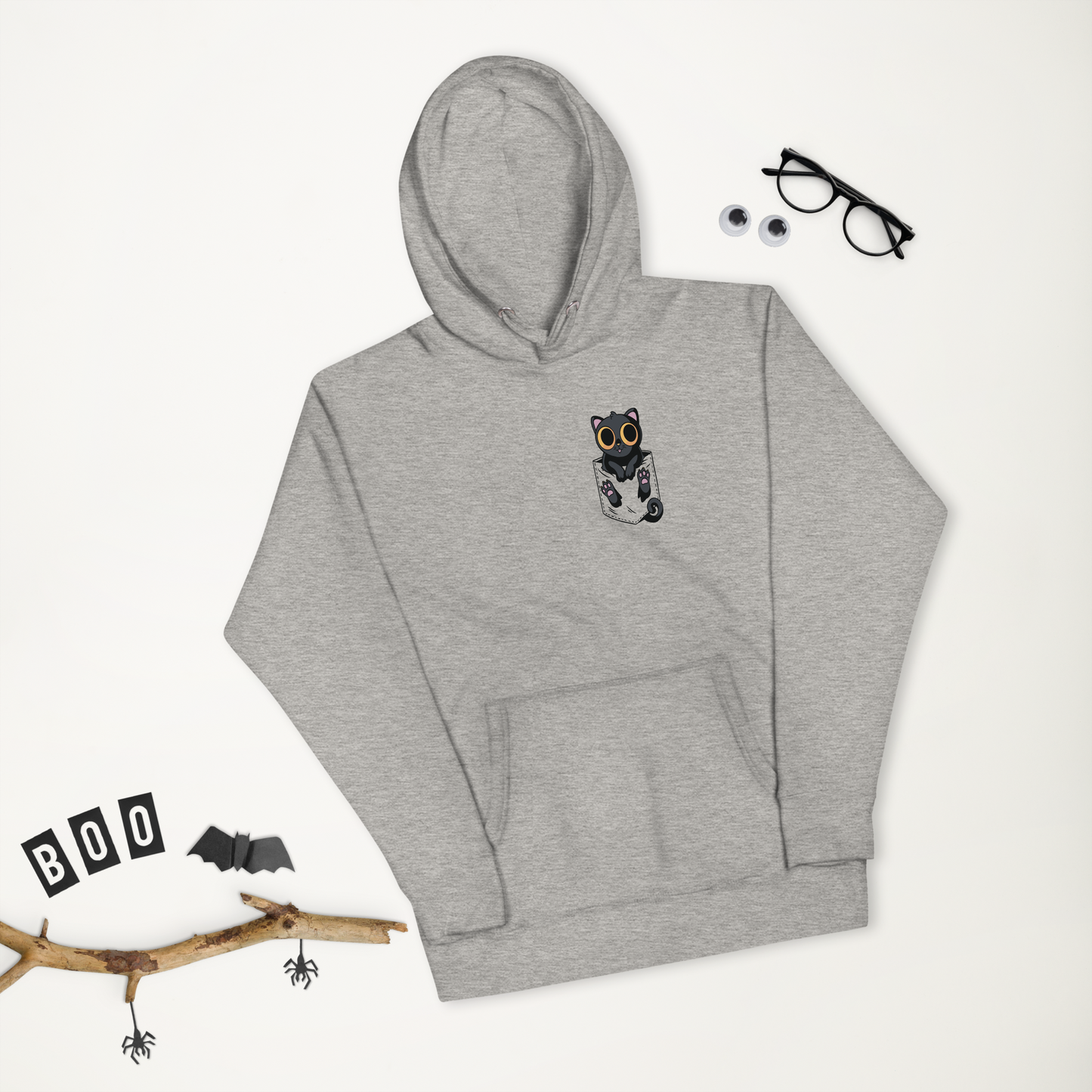 Black Cat In Pocket - Unisex Hoodie