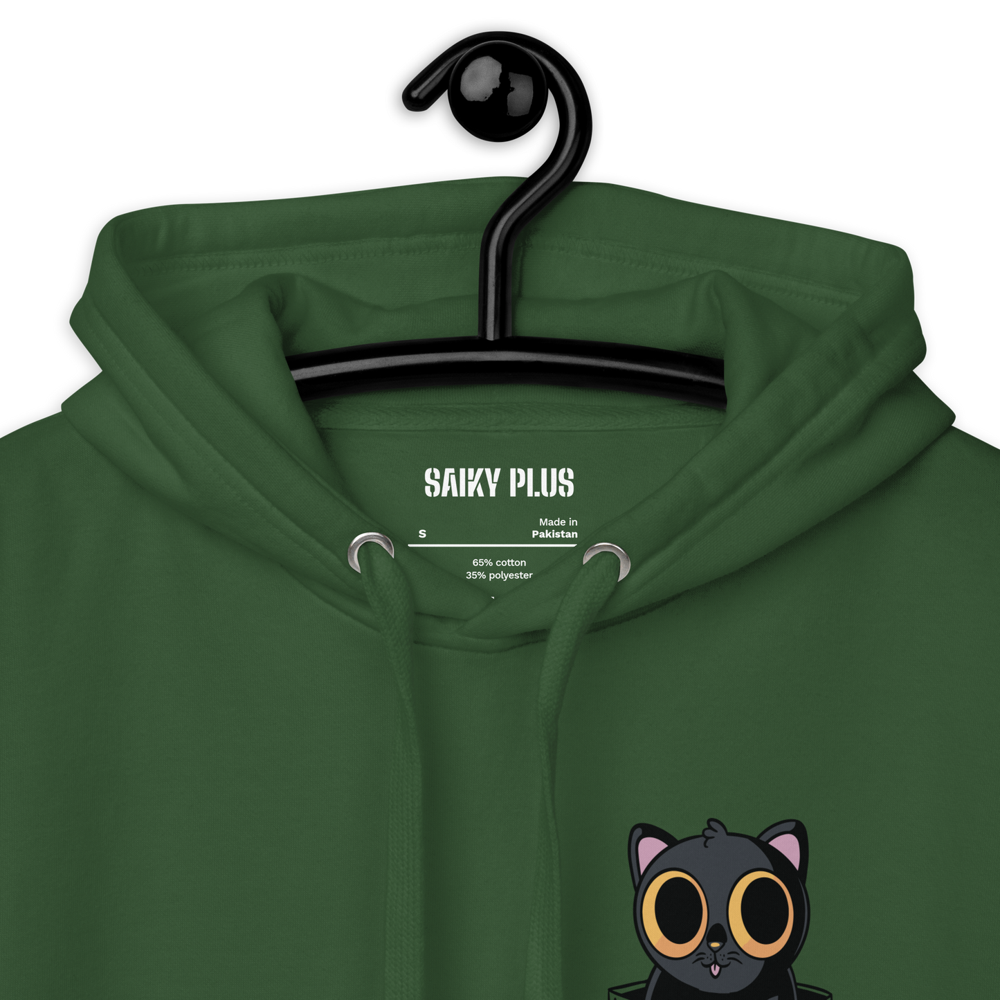 Black Cat In Pocket - Unisex Hoodie