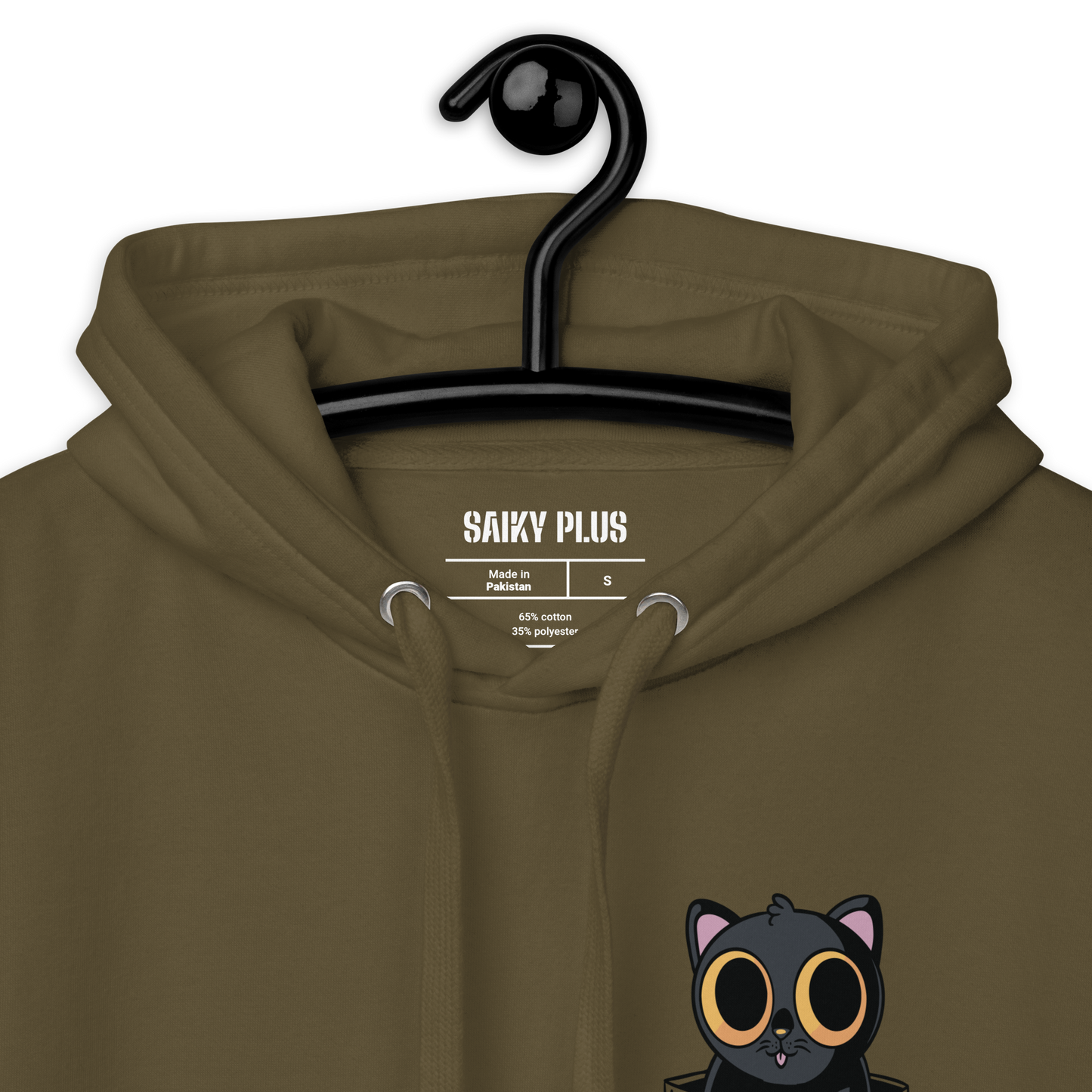 Black Cat In Pocket - Unisex Hoodie