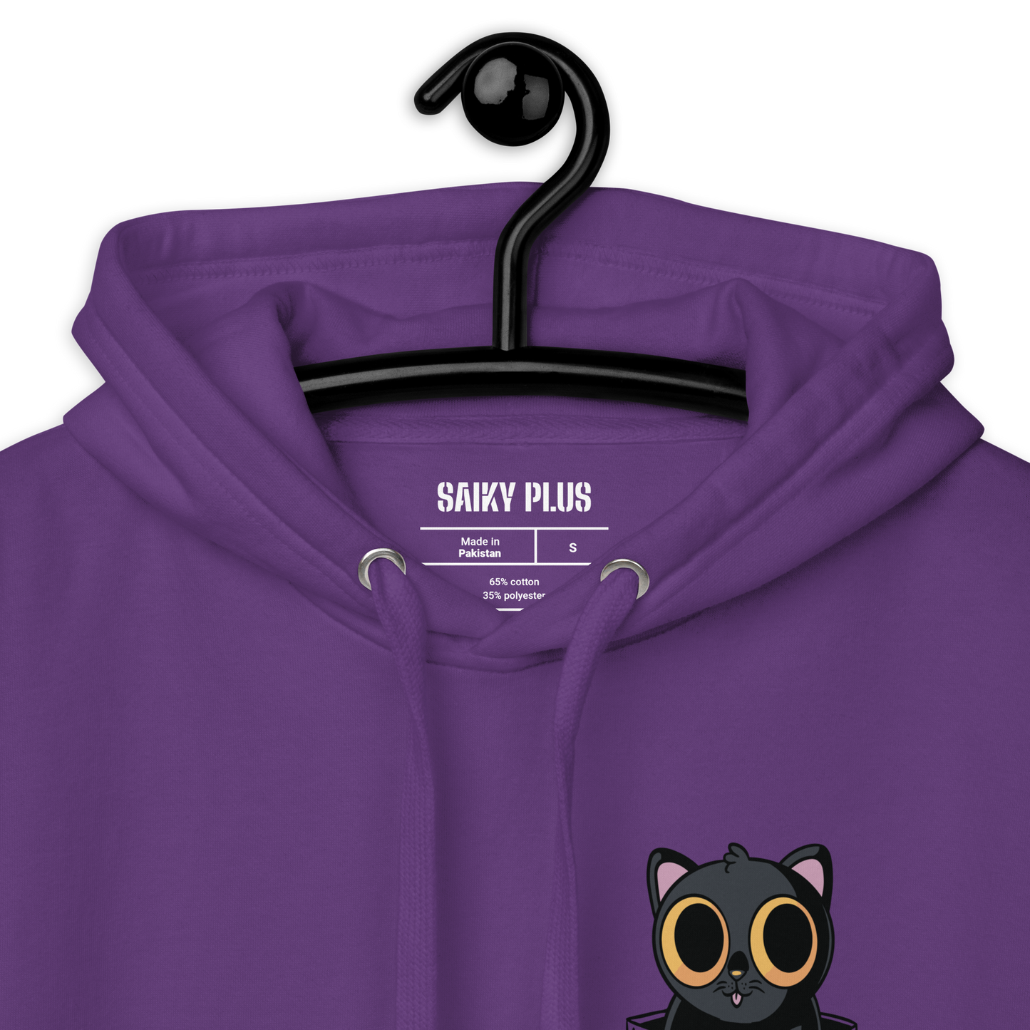 Black Cat In Pocket - Unisex Hoodie