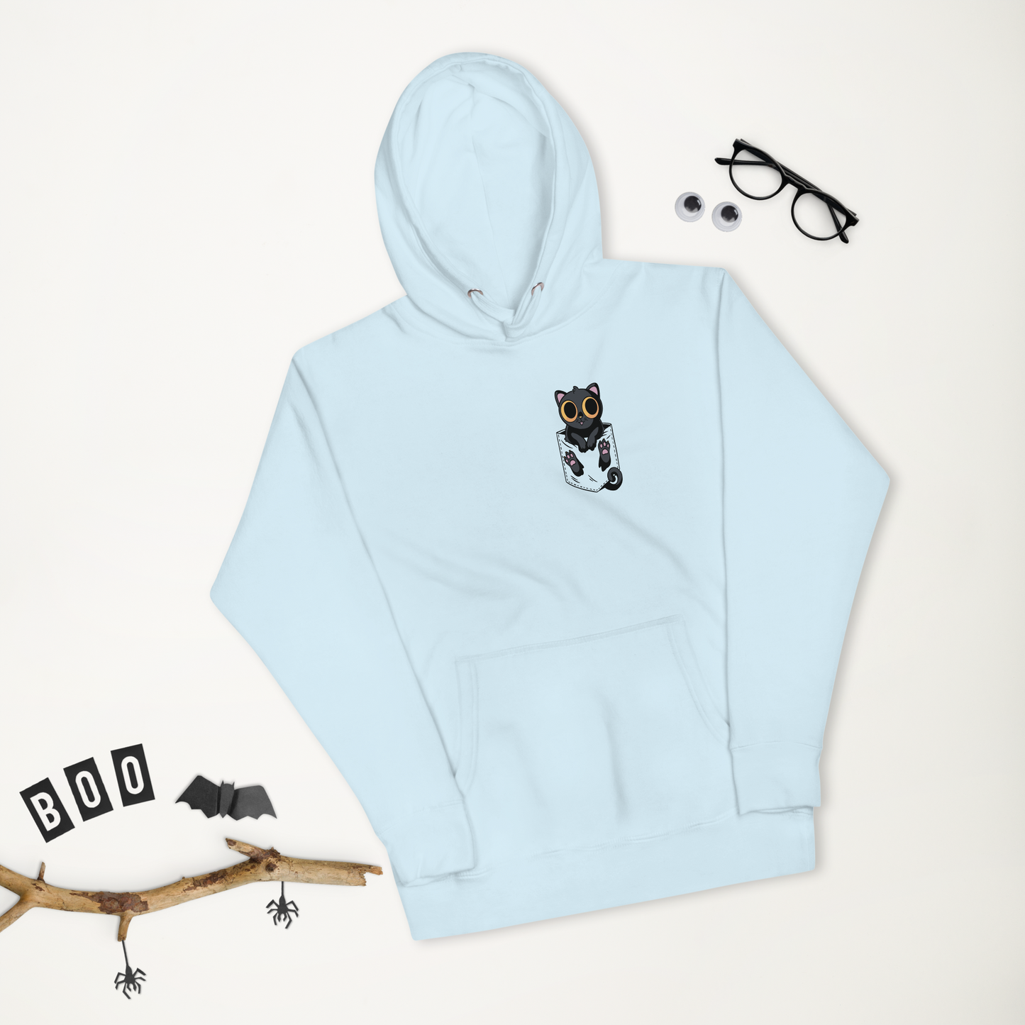 Black Cat In Pocket - Unisex Hoodie