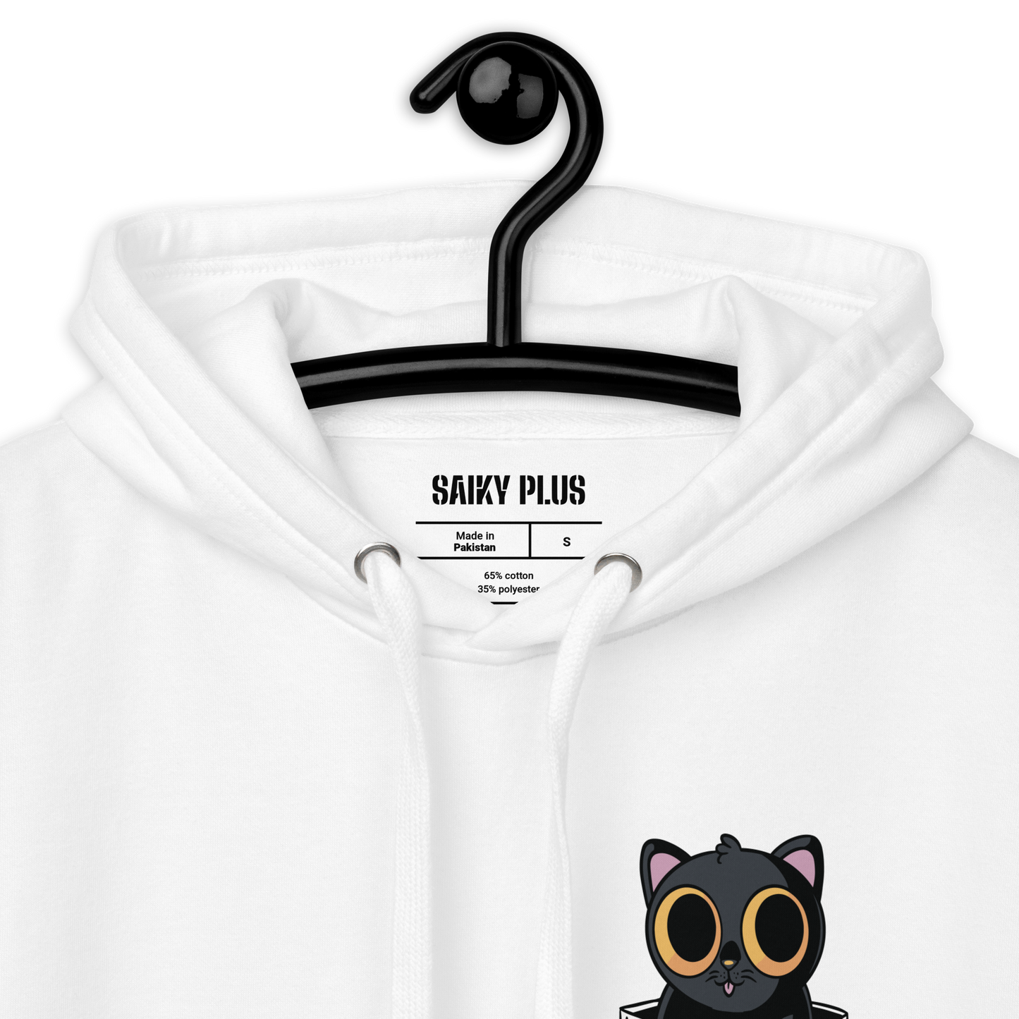 Black Cat In Pocket - Unisex Hoodie