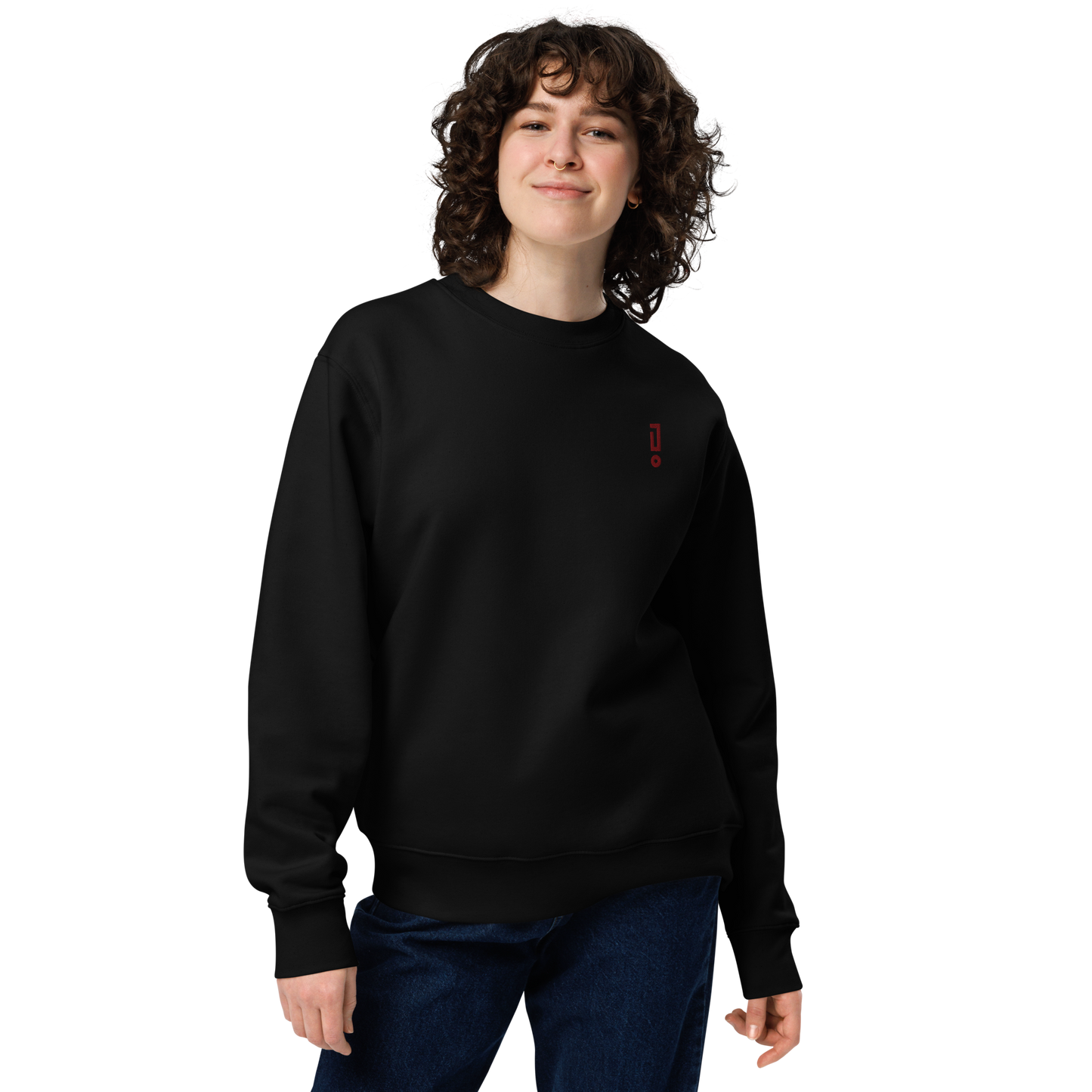 Dark Red ! - Unisex eco sweatshirt